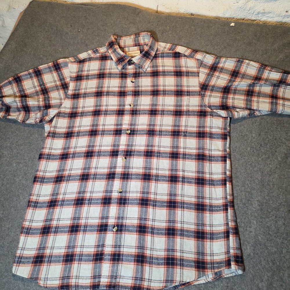 Hobbs Creek Blue Red Flannel Large 284
